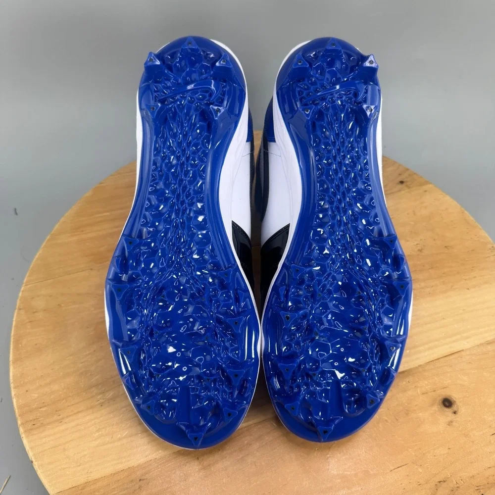 Nike Jordan 1 Retro Mid TD Men's Size 11 Football Cleats Game Royal Blue Black